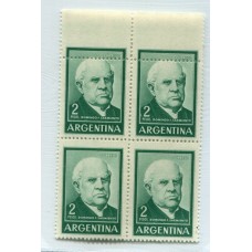 ARGENTINA 1959 GJ 1135 VARIEDAD CON DENTADO CORRIDO SARMIENTO